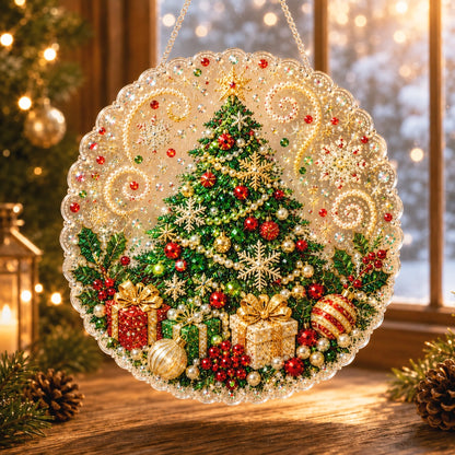 🔥Limited time 70% OFF - 🎅✨Christmas Pearl Diamond Art Hanging Ornament Kit - Sparkling DIY Window Ornament