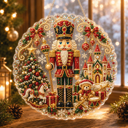 🔥Limited time 70% OFF - 🎅✨Christmas Pearl Diamond Art Hanging Ornament Kit - Sparkling DIY Window Ornament