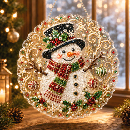 🔥Limited time 70% OFF - 🎅✨Christmas Pearl Diamond Art Hanging Ornament Kit - Sparkling DIY Window Ornament